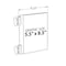 Azar Displays Two-Sided Acrylic Sign Holder W/ Suction Cup Grippers 5.5"x8.5", PK10 106684 - alternate 2